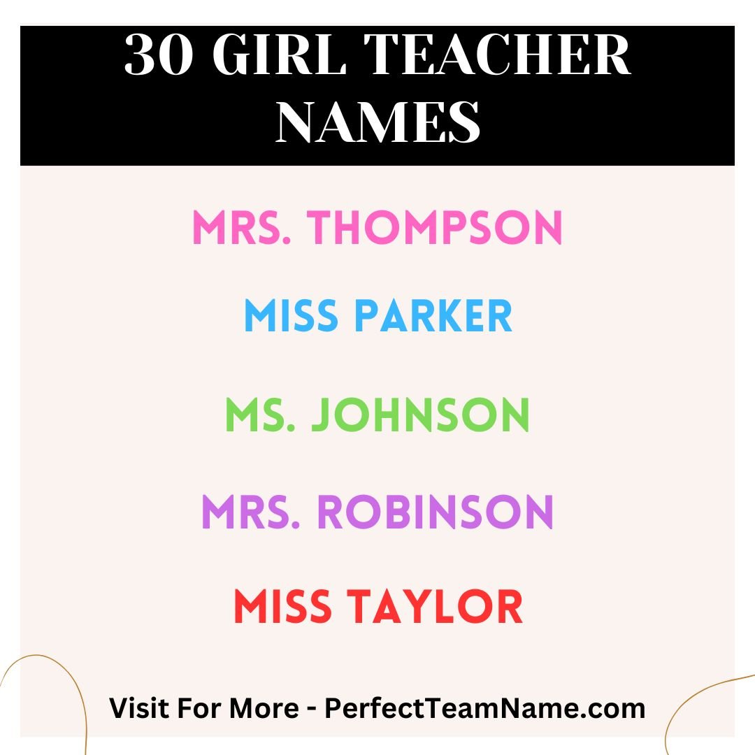 480 Teacher Names You’ll Love:Popular, Unique, & Trendy Choices